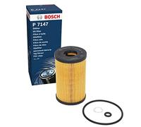Bosch Filtre à huile P7147 (F026407147) - Sépare suie & particules métalliques, lubrification fiable