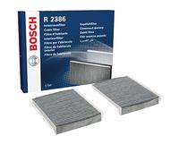 Bosch Filtre d'habitacle R2386 – Charbon actif contre pollen et odeurs – Jeu de 2