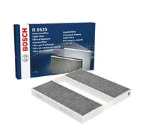 Bosch Filtre d'habitacle R5525 - Charbon actif contre odeurs, pollen et poussière - Jeu de 2
