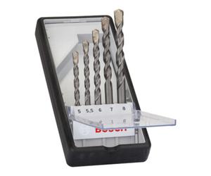 Bosch Foret à béton Bosch Ensemble de lignes robustes CYL-3 Silver Percussion 5 pièces 5 - 8 mm Quantité:1
