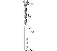 Bosch Accessories 1x Foret à béton CYL-5 Robust Line (pour le béton, Ø 3 x 90 mm, accessoires perceuse à percussion)