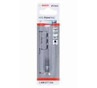Bosch Professional 1x Foret Hexagonal HSS PointTeQ (pour métaux, Ø : 3,0 mm, longueur totale : 72 mm, emmanchement hexagonal de ¼", accessoires pour visseuse à percussion et perceuse-visseuse)