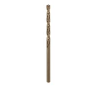 Forêt à Métaux Rectifié HSS-Co, DIN 338, 135° Angle de Coupe, 43mm Longueur Utile, 4.1mm Diamètre, Lot de 10