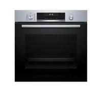Bosch Four pyrolytique multifonction 60 cm de large, série 6, Home Connect, 3D Hotair, autonettoyant, commandes dissimulées, noir, HBG578ES7