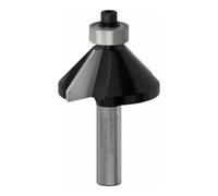 Fraise à rainurer en V/chanfreiner, 8 mm, B 11 mm, L 15 mm, G 56 mm, 45° Bosch 2608628352