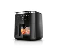 Bosch Friteuse sans huile Série 6, MAF671B0, Air Fryer XXL, capacité de 7,2 L, 7 programmes prédéfinis, vitre de cuisson éclairée, cuisson jusqu'à 65% plus rapide, noir