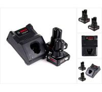 Bosch GAL 12V-40 Chargeur rapide professionnel (1600A019R3) + 2x Batteries 6,0 Ah (1600A00X7H)