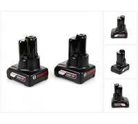 Bosch GBA 12 V 6,0 Ah / 6000 mAh 2x Batteries Li-Ion ( 1600A00X7M )