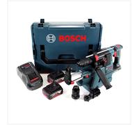 Bosch GBH 18 V-26 F Perforateur sans fil Professional SDS-Plus avec Boîtier de transport L-Boxx + Collecteur de poussière sans fil GDE 18 V-16 + 2x Batteries GBA 5 Ah + Chargeur GAL 1880 CV