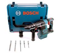 Bosch GBH 18 V-26 F Perforateur sans fil Professional SDS-Plus + Coffret L-Boxx + Mandrin automatique interchangeable + 5 Pièces SDS-V Plus jeux de perceuses à percussion Makita - Sans Batterie, sans