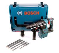 Bosch GBH 18 V-26 F Perforateur sans fil Professional SDS-Plus + Coffret L-Boxx + Mandrin automatique interchangeable + 5 Pièces SDS-V Plus jeux de perceuses à percussion Makita - Sans Batterie, sans