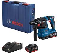 Bosch Professional Système 18 V : marteau perforateur sans fil avec support SDS plus GBH 185-LI (2 batteries GBA 18 V 4,0 Ah, chargeur rapide GAL 18V-40)