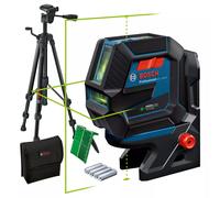 Bosch GCL 2-50 G Laser À Croix + Support + Trépied Dans Une Mallette De Rangement - 15 M