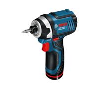 Bosch GDR 12V-105 Professional - Visseuse à chocs 12V Li-Ion 105 N·m 2600 tr/min - Batterie - Noir, Bleu, Rouge - Réf: 0-601-9A6-906 - 1kg