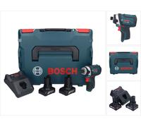 Bosch GDR 12V-105 Professional Visseuse à chocs sans fil + Boîtier L-Boxx + 2x Batteries GBA 12 V 6,0 Ah + Chargeur GAL 1230