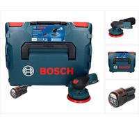 Bosch GEX 12V-125 Professional Ponceuse excentrique sans fil 12 V 125 mm brushless + 1x Batterie 3,0 Ah + L-Boxx - sans chargeur