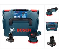 Bosch GEX 12V-125 Professional Ponceuse excentrique sans fil 12 V 125 mm brushless + 1x Batterie 6,0 Ah + L-Boxx - sans chargeur