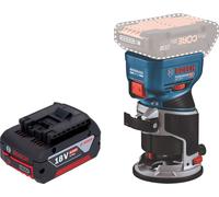 Bosch GKF 18V-8 Professional Affleureuse sans fil 18 V 8,0 mm Brushless + 1x batterie 4,0 Ah - sans chargeur