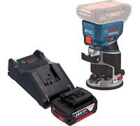 Bosch GKF 18V-8 Professional Affleureuse sans fil 18 V 8,0 mm Brushless + 1x batterie 5,0 Ah + chargeur