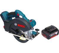 Bosch GKM 18V-50 Professional Scie circulaire portative sans fil pour le métal 18 V 136 mm Brushless + 1x batterie 5,0 Ah - sans chargeur