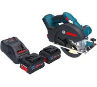 Bosch GKM 18V-50 Professional Scie circulaire portative sans fil pour le métal 18 V 136 mm Brushless + 2x batterie ProCORE 5,5 Ah + chargeur