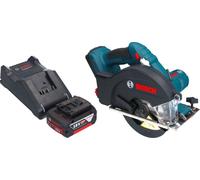 Bosch GKM 18V-50 Professional Scie circulaire portative sans fil pour le métal 18 V 136 mm Brushless + 1x batterie 5,0 Ah + chargeur