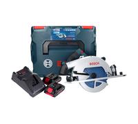 Bosch GKS 18V-68 GC Professional Scie circulaire portative sans fil 18 V 190 mm Biturbo Brushless + 2x batterie ProCORE 4,0 Ah + chargeur + L-BOXX