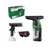 Bosch GLASSVAC Nettoyeur de vitres (batterie compacte BA 4 V 2,0 Ah, bouteille pulvérisateur avec chiffons en tissu, petite tête d’aspiration, boîte en carton)