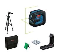 Bosch GLL 20-22 G Kit Laser À Croix Avec Trépied Dans Un Sac - Vert - 20 M - 2 Lignes - IP65