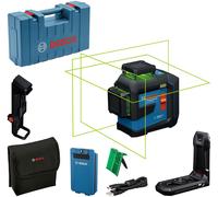 Laser lignes 3 plans GLL 80-33 G Professional + 1 Batterie BA 3.7V / 3.0 Ah XL - BOSCH - 601065501