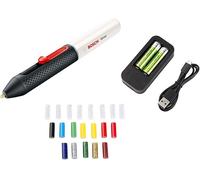 Bosch Home and Garden Pistolet à colle chaude sans-fil Bosch - Gluey Marshmallow (Livré avec 20 x mini-sticks de colle, 2 x batteries rechargeables et 1 chargeur USB)