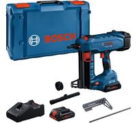 Cloueur sans-fil GNB 18V-40 - BOSCH - avec 2 batteries 18V 4.0Ah - chargeur - L-Boxx - 06019L7005