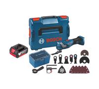 Bosch GOP 18V-34 Professional Battery Multi Cutter 18 V Starlock Plus + 1x batterie 3,0 Ah + 17 accessoires + L-Boxx - sans chargeur