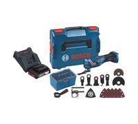 Bosch GOP 18V-34 Professional Cutter multifonction sans fil 18 V Starlock Plus + 1x batterie 2,0 Ah + chargeur + 17 pces. d'accessoires + L-Boxx