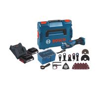 Bosch GOP 18V-34 Professional Cutter multifonction sans fil 18 V Starlock Plus + 2x batterie 2,0 Ah + chargeur + 17 pces. d'accessoires + L-Boxx
