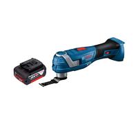 Bosch GOP 18V-34 Professional Cutter multifonctions sans fil 18 V Starlock Plus + 1x batterie 5,0 Ah - sans chargeur