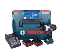 Bosch GSB 18V-150 C Professional Perceuse-visseuse à percussion sans fil 18 V 150 Nm Biturbo Brushless + 2x batterie 5,0 Ah + chargeur + L-Boxx