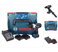 Bosch GSB 18V-150 C Professional Perceuse-visseuse à percussion sans fil 18 V 150 Nm Biturbo Brushless + 2x batterie ProCORE 4,0 Ah + chargeur + L-Boxx
