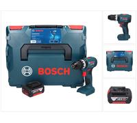 Bosch GSB 18V-45 Perceuse-visseuse à percussion sans fil 18 V 45 Nm Brushless + 1x batterie 5,0 Ah + L-Boxx - sans chargeur