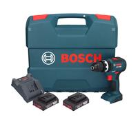 Bosch GSB 18V-55 Professional Perceuse-visseuse à percussion sans fil 18 V 55 Nm Brushless + 2x batterie 2,0 Ah + chargeur + Coffret