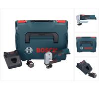 Bosch GSC 12V-13 Professional Cisaille à tôle sans fil 12 V + 1x batterie 2,0 Ah + chargeur + L-Boxx