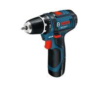 Bosch GSR 10,8-2-LI Professional : Perceuse-visseuse 10.8V, mandrin sans clé 1-10mm, 2 vitesses 400/1300 tr/min, couple 30Nm, perçage acier/bois 10/19mm