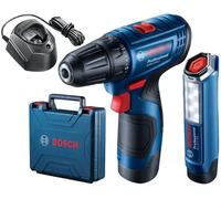 BOSCH GSR 120-LI PROFESSIONAL Perceuse-visseuse sans fil, 12 V, 2 × 2,0 Ah, 06019G8004