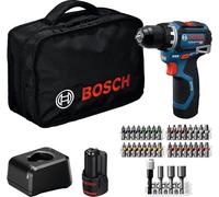 BOSCH GSR 12V-32 PROFESSIONAL Perceuse-visseuse sans fil, 2x 2.0Ah, Sac a outil 06019N7004