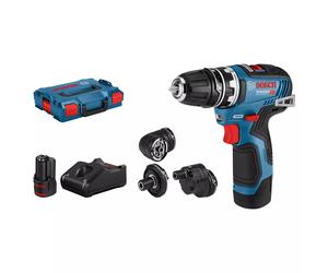 Bosch GSR 12V-35 FC 12V LI-ion Battery Vis Drill Set (2x3,0h) Dans L-Boxx