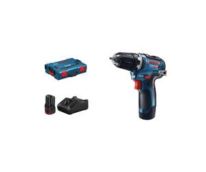 Bosch GSR 12V-35 Professional Perceuse-Visseuse 12V Li-Ion 3Ah 1750 tr/min, Couple 35Nm, Mandrin 10mm, 2 Batteries, Etui, 750g