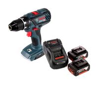 Bosch GSR 18V-28 Perceuse-Visseuse sans fil 18 V 63 Nm + 2x Batteries 5,0 Ah + Chargeur - sans coffret de transport