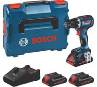 Bosch GSR 18V-90 C Professional Perceuse-visseuse sans fil 64 Nm 18V Brushless + 2x Batteries ProCORE 4,0 Ah + Chargeur + Coffret L-Boxx