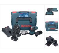 Bosch GSS 12V-13 Professional Ponceuse vibrante sans fil 12 V + 2x batterie 6,0 Ah + chargeur + L-BOXX