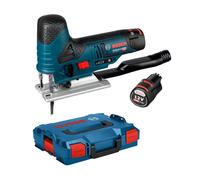 Bosch GST 12V-70 12 V Li-Ion Scie Sauteuse Sans Fil (2 Batteries 3,0 Ah) Dans Un Coffret L-Boxx - Poignée En T - Vitesse Variable